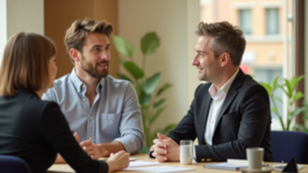 Twee personen zitten aan tafel en bespreken persoonlijke groei, natuurlijk daglicht, coachingsessie sfeer